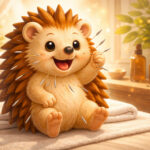 美容鍼を刺されて喜ぶハリーちゃん