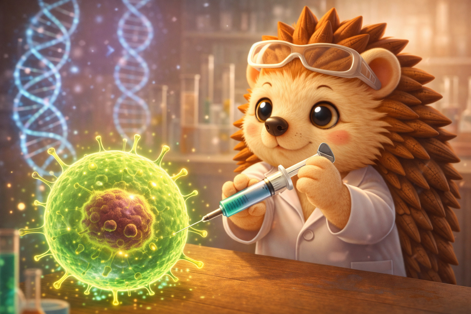 アンチエイジングの研究をするハリーちゃん