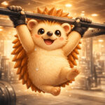 ハリーちゃんが懸垂をしている様子