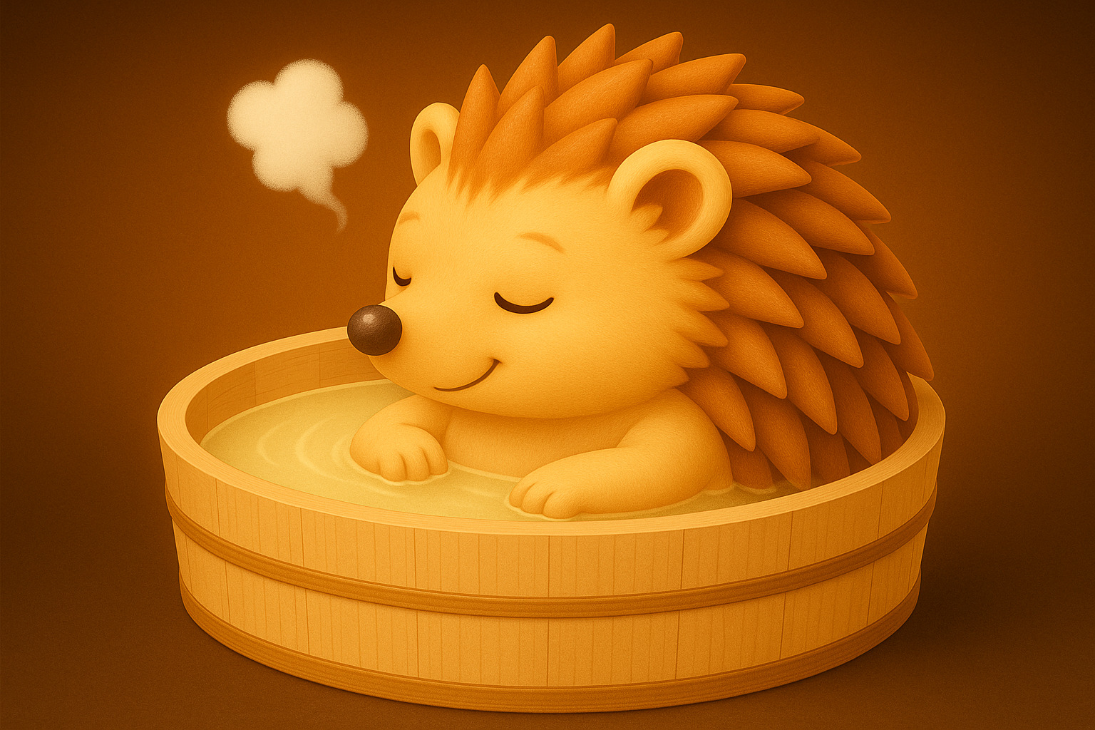 入浴しているハリーちゃん