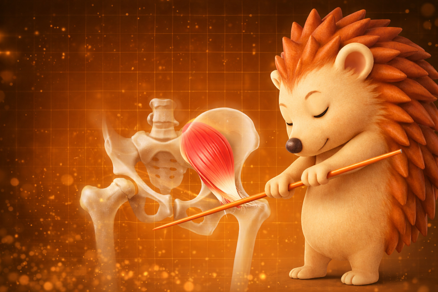 小殿筋を意識するハリーちゃん