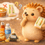 市販食品について考えるハリーちゃん